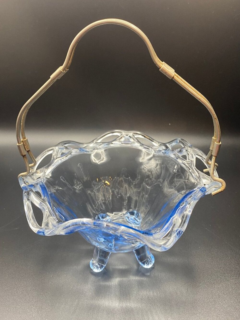 Copenhagen blue Metal Handled Bowl
